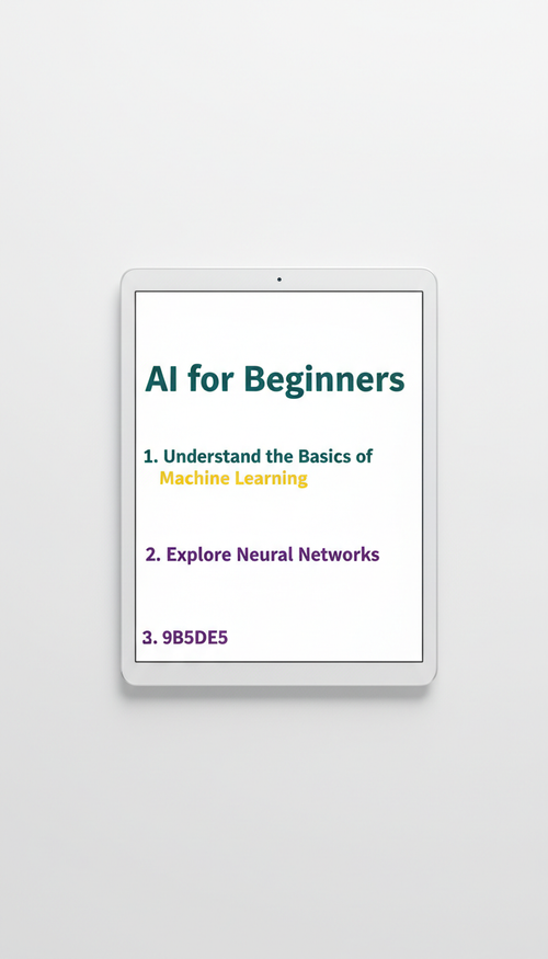 AI for Complete Beginners digital guide cover